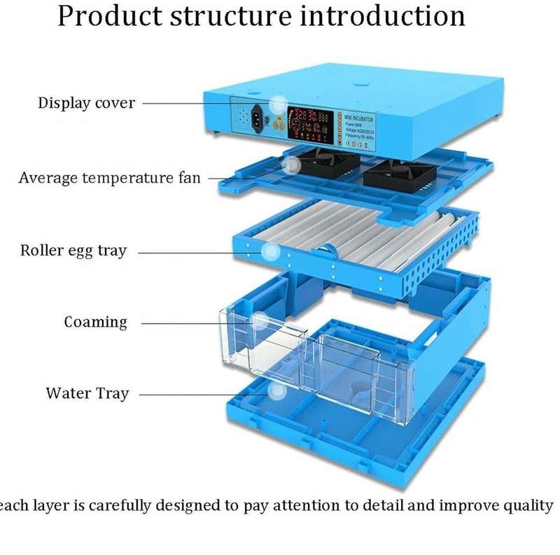Blue 128 Egg Incubator -Dual Power