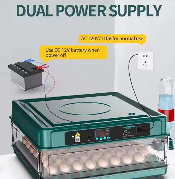 130 Egg Incubator Emerald Green with 12 Volt Connection