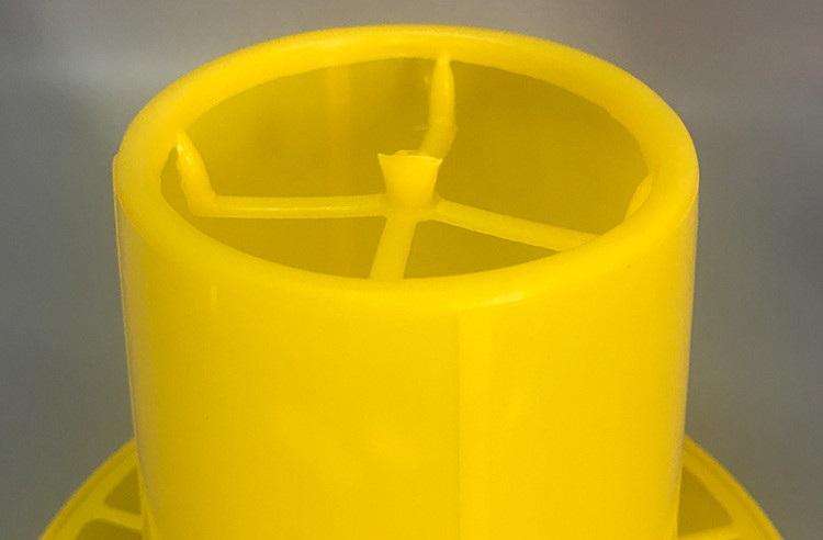 Yellow  Automatic Chick Feeders 75 Grams -Pack of 10