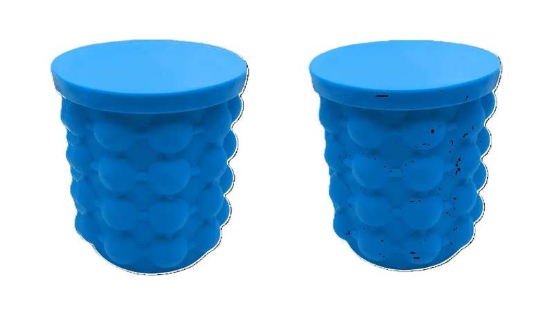 2 Pack Blue Ice Making Buckets