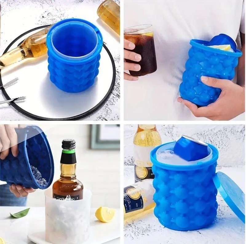 2 Pack Blue Ice Making Buckets