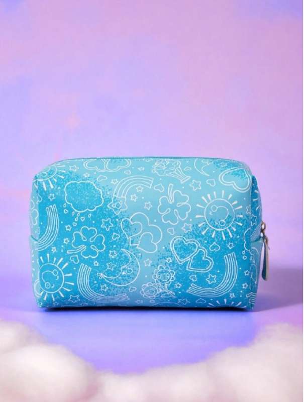 Blue Care Bears cosmetic bag