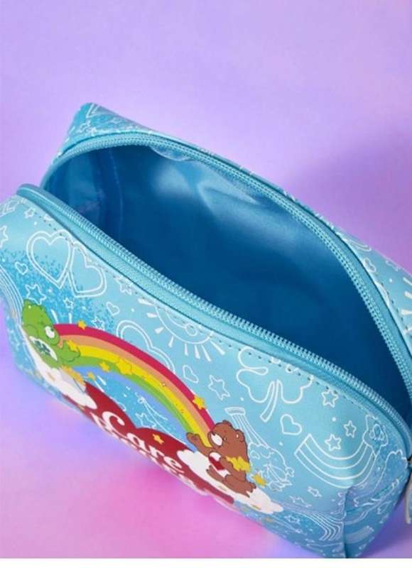 Blue Care Bears cosmetic bag