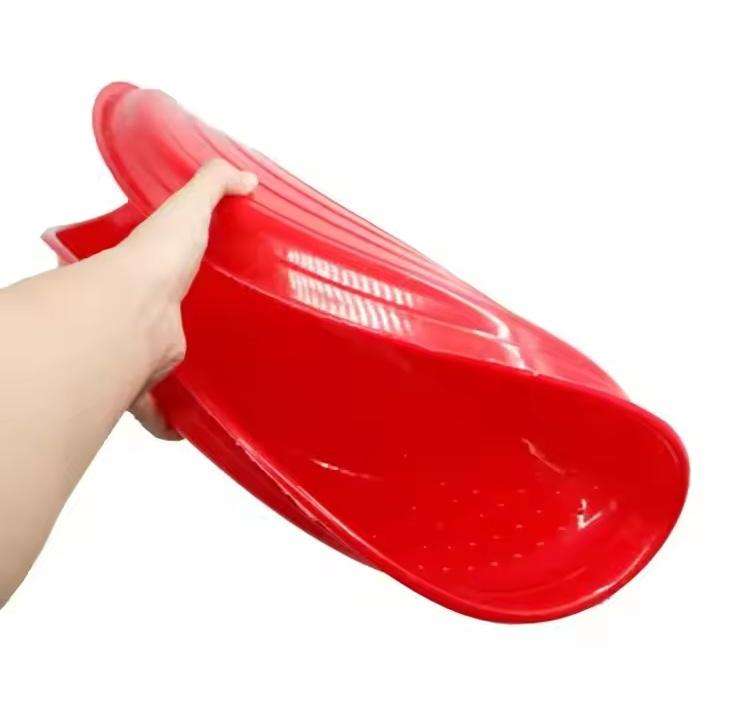 Chicken Feeder Plates -Pack of 3 .Red.