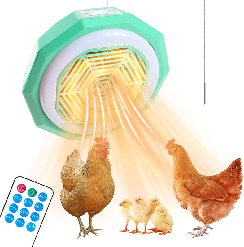 Chicken Coop Heater Light and Fan with remote