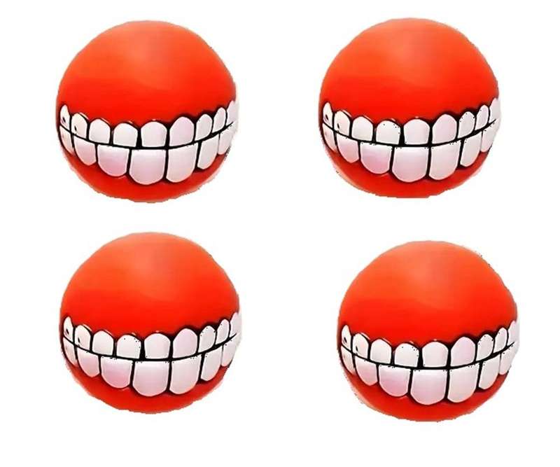 Grinning Dog Balls pack of 4
