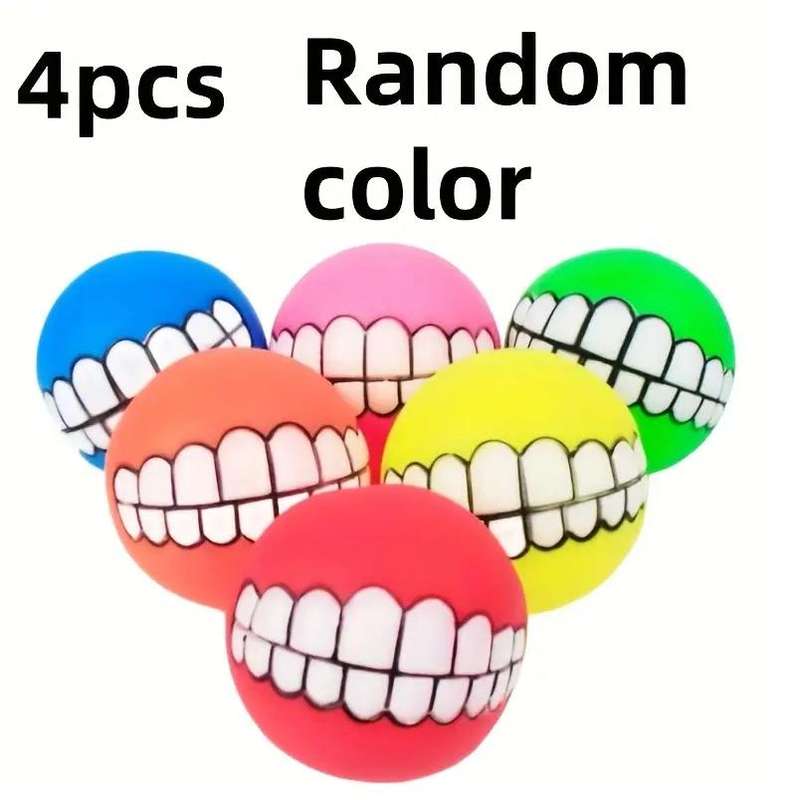 Grinning Dog Balls pack of 4