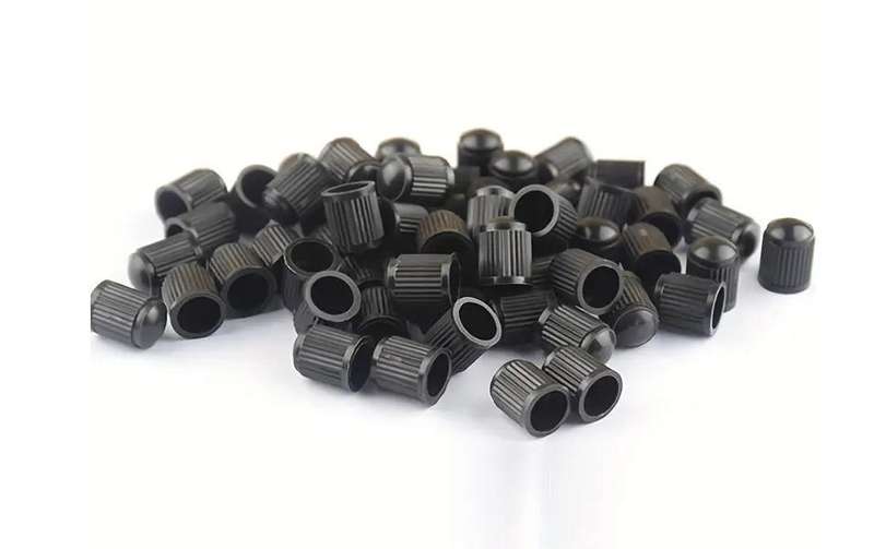 Black Tyre Valve Caps -Pack of 20