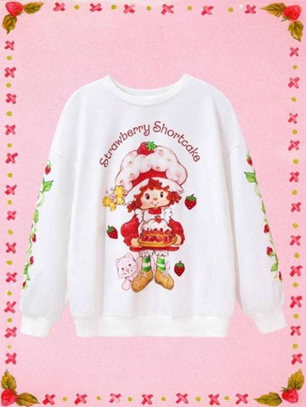 Strawberry Shortcake White Pull over
