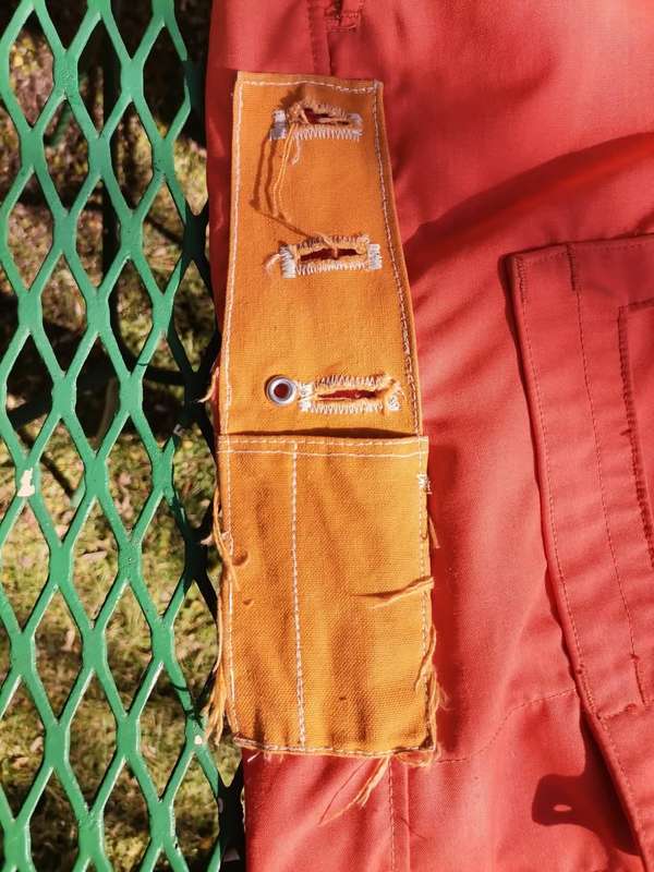GENUINE ORANGE SOUTH AFRICAN AIR FORCE FLIGHT SUIT FROM 1979.