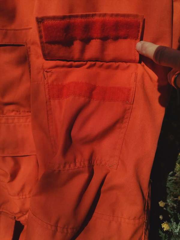 GENUINE ORANGE SOUTH AFRICAN AIR FORCE FLIGHT SUIT FROM 1979.