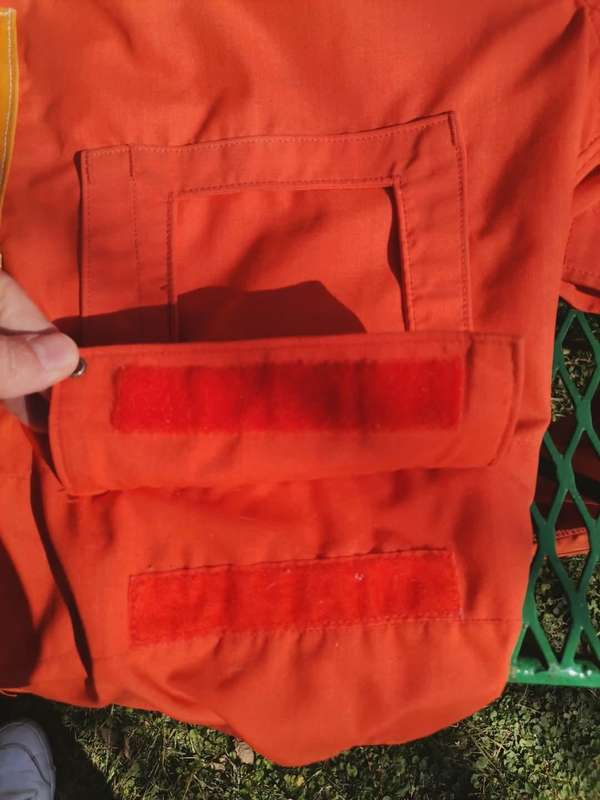 GENUINE ORANGE SOUTH AFRICAN AIR FORCE FLIGHT SUIT FROM 1979.