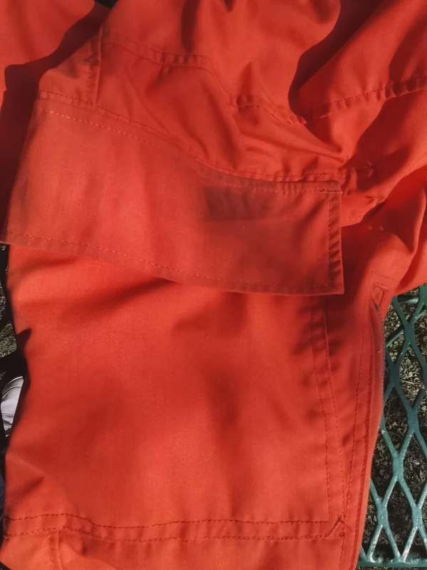 GENUINE ORANGE SOUTH AFRICAN AIR FORCE FLIGHT SUIT FROM 1979.
