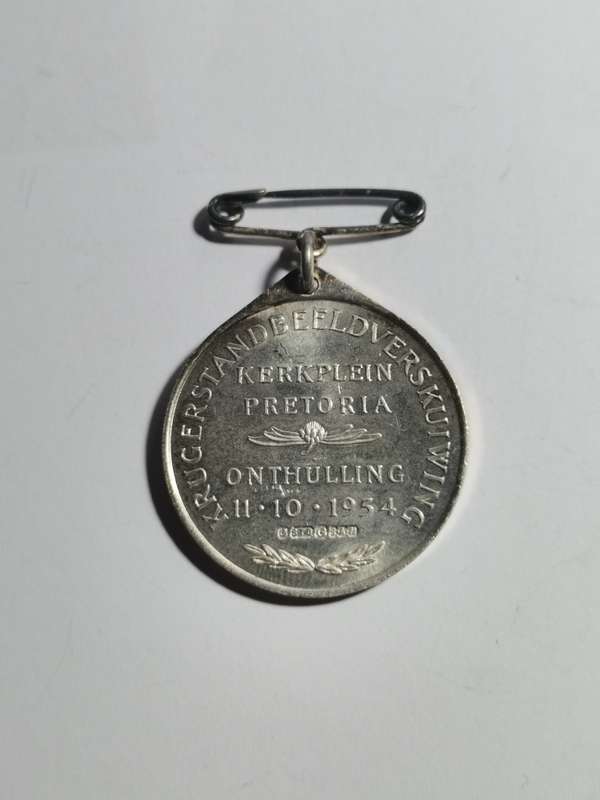 925 SILVER PAUL KRUGER 1954 KERKPLEIN MEDALLION