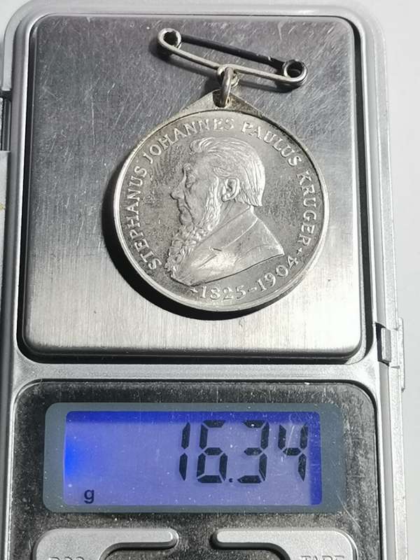 925 SILVER PAUL KRUGER 1954 KERKPLEIN MEDALLION
