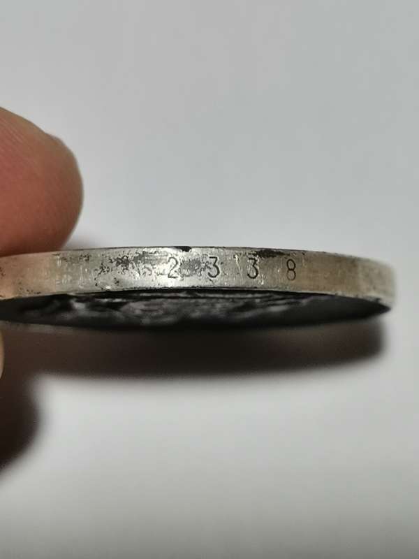 STERLING SILVER SADF DE WET MEDAL. STAMPED. WEIGHT: 27.94 GRAMS. SELLING AS SCRAP SILVER.