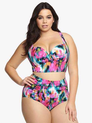 BUNDLE : 5 rainbow plus size bikini