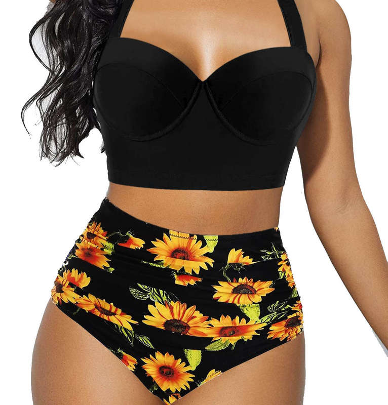 Bundle of 5 high waist bikini's assorted colors and sizes
