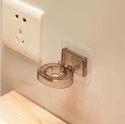 Wall-Mounted Universal Watch Holder - No-Drill Adhesive Installation, Featuring Rear Charging Port
