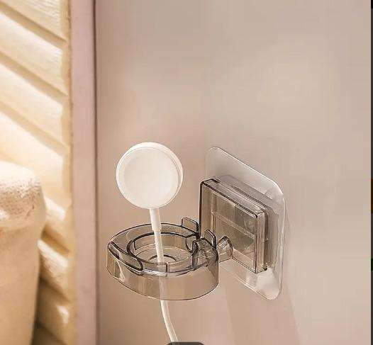 Wall-Mounted Universal Watch Holder - No-Drill Adhesive Installation, Featuring Rear Charging Port