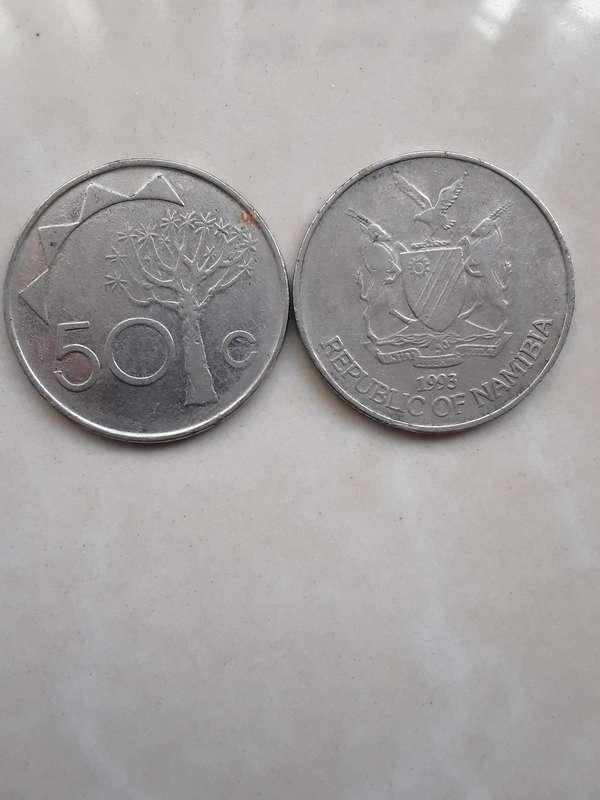 8 Southern African coins.