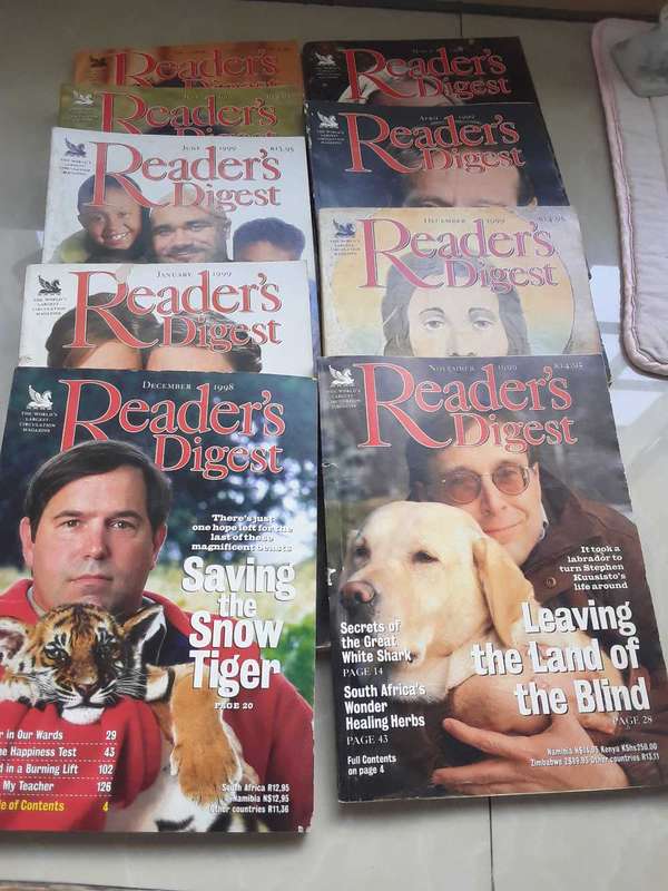 Readers Digest - 30 copies from 1994 to 1999