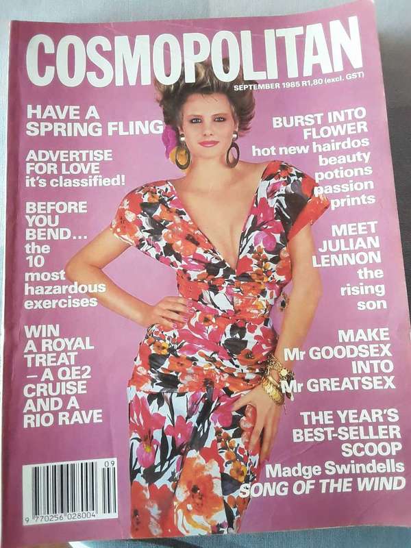 4 Copies Cosmopolitan Magazine from the eighties.