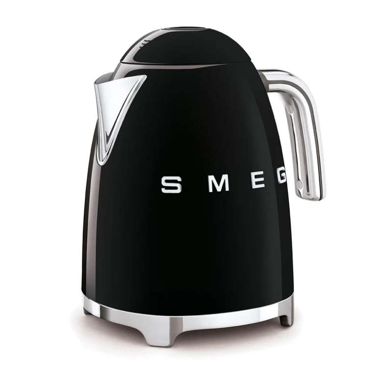 Smeg 1.7L Retro Kettle Black - KLF03BLSA