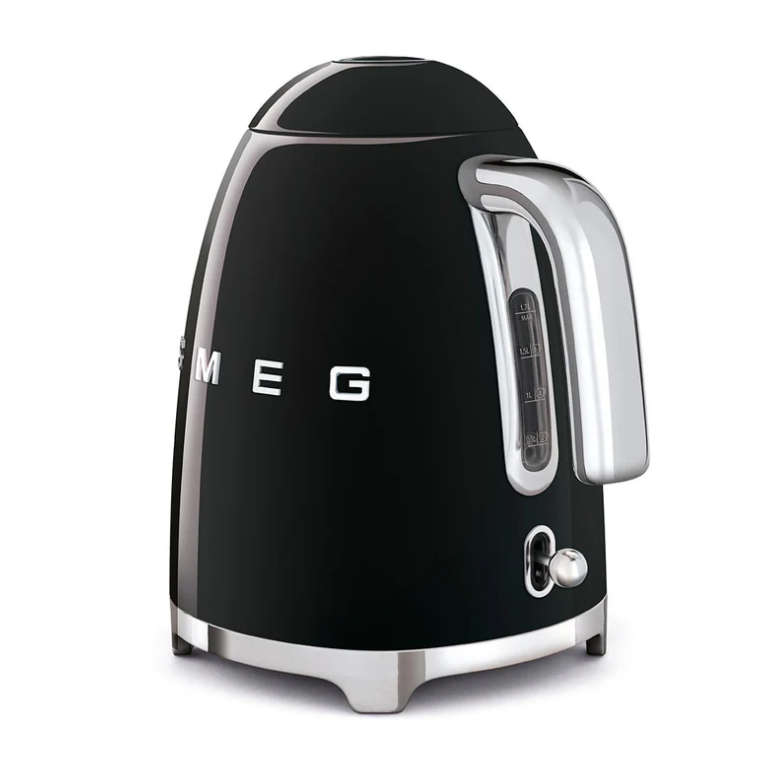 Smeg 1.7L Retro Kettle Black - KLF03BLSA