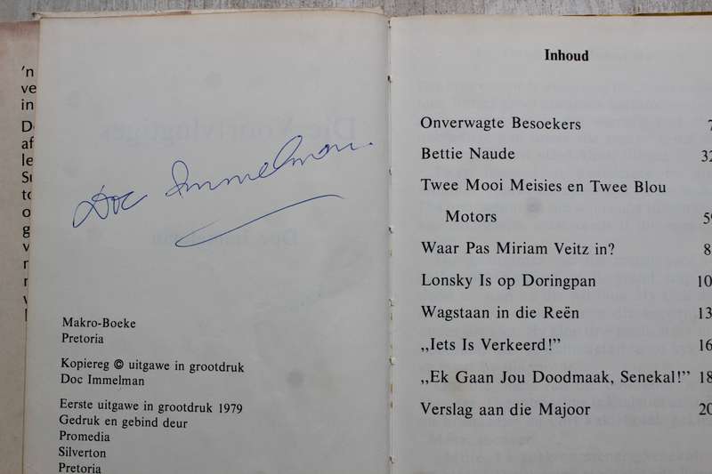 GETEKEN: Die Voortvlugtiges - Doc Immelman