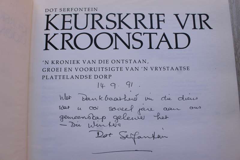 GETEKEN: Keurskrif vir Kroonstad - Dot Serfontein