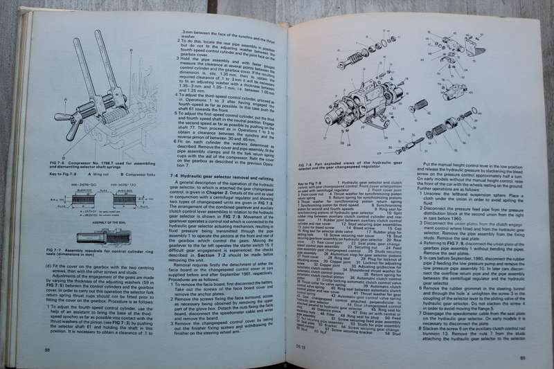 Citroen DS19, ID19, 1955 to 1966 Workshop Manual