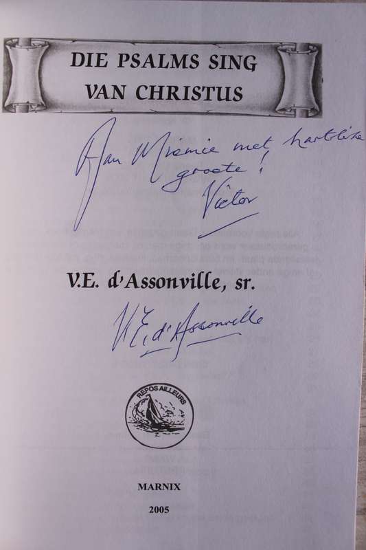 GETEKEN: Die Psalms sing van Christus  - d`Assonville