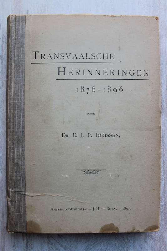 Transvaalsche Herinneringen 1876-1896 - Jorissen