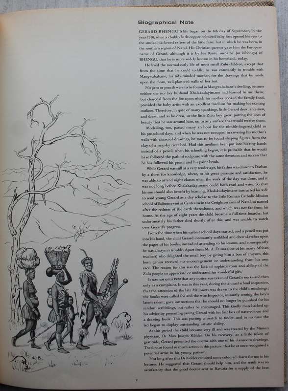 Gerard Bhengu, Zulu Artist-  Phyllis Savory