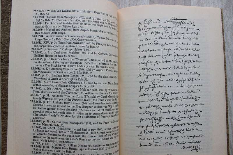 Slave transactions in the Cape of Good Hope 1658 - 1700  / Williamson