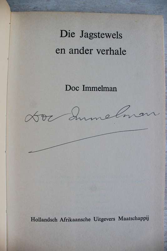 GETEKEN: Die  Jagstewels- Doc Immelman