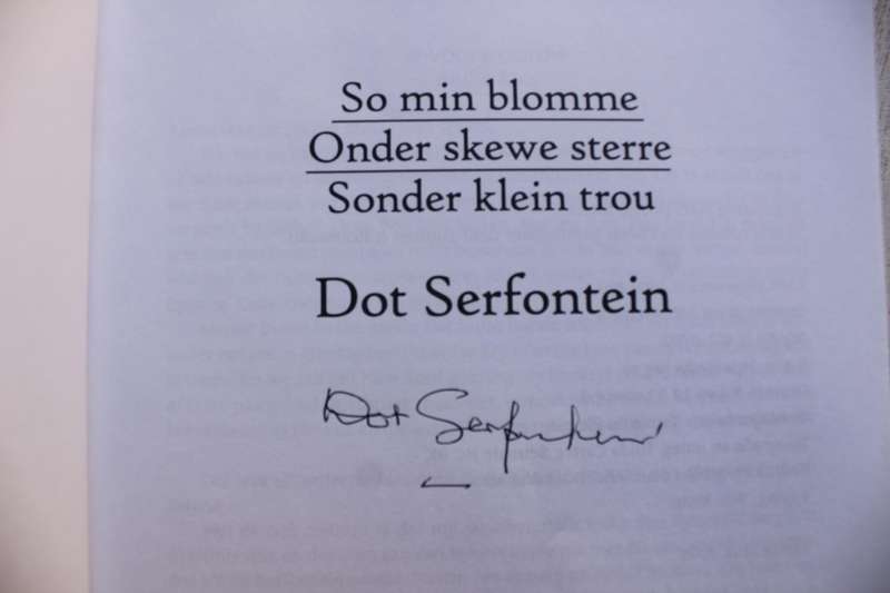 GETEKEN: Dot Serfontein omnibus
