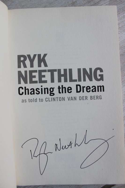 SIGNED: Ryk Neethling, Chasing the Dream as told to Clinton Van Der Berg