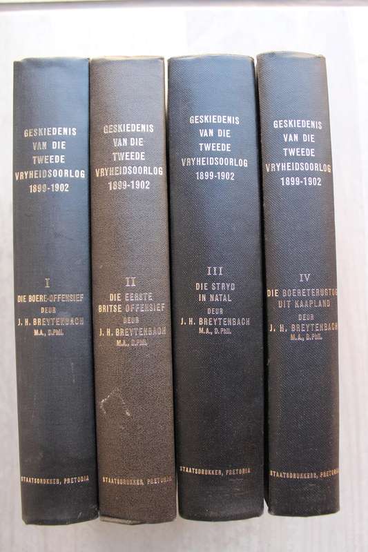 Die Geskiedenis van die Tweede Vryheidsoorlog In Suid Afrika, 1899-1902 + Vier volumes  -Breytenbach
