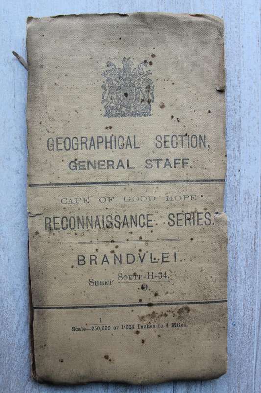 Cape of Good Hope Reconnaissance Series, Folding Map Brandvlei 1911