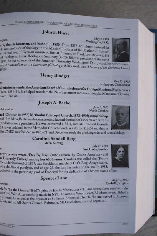 Reese Chronological Encyclopedia of Christian Biographies