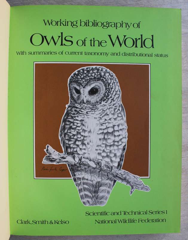 SIGNED: Owls of the World - Clark, Smith & Kelso