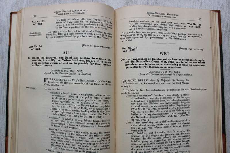 1931-32 STATUTES OF THE UNION OF SOUTH AFRICA \ WETTE VAN DIE UNIE VAN SUID-AFRIKA