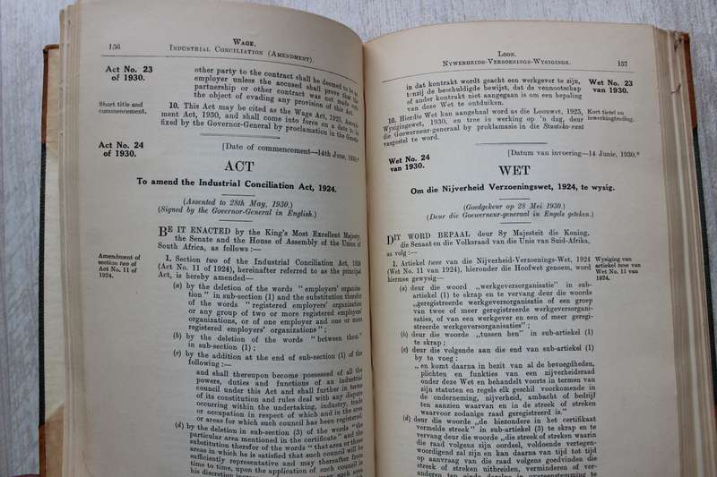 1930 STATUTES OF THE UNION OF SOUTH AFRICA \ WETTE VAN DIE UNIE VAN SUID-AFRIKA