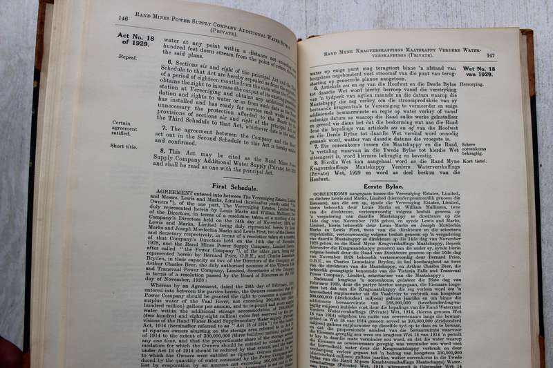 1929 STATUTES OF THE UNION OF SOUTH AFRICA \ WETTEN VAN DE UNIE VAN ZUID-AFRIKA