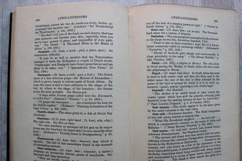 Africanderisms ~ A Glossary of South African Colloquial Words ... Charles Pettman 1913