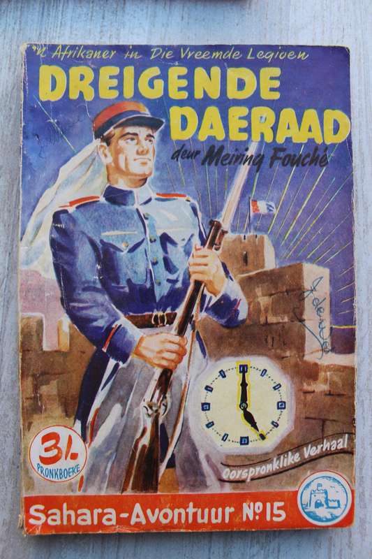 Pronkboek - Sahara-Avontuur Reeks - Dreigende Daeraad -  No. 15 - Meiring Fouche