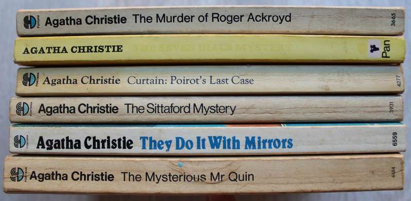 6 x Agatha Christie paperbacks