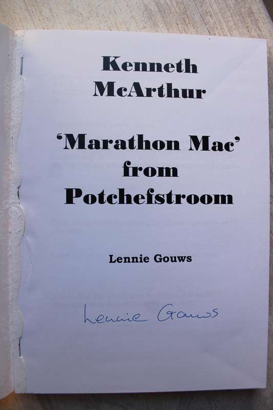 SIGNED: Kenneth McArthur from Potchefstroom - Lennie Gouws
